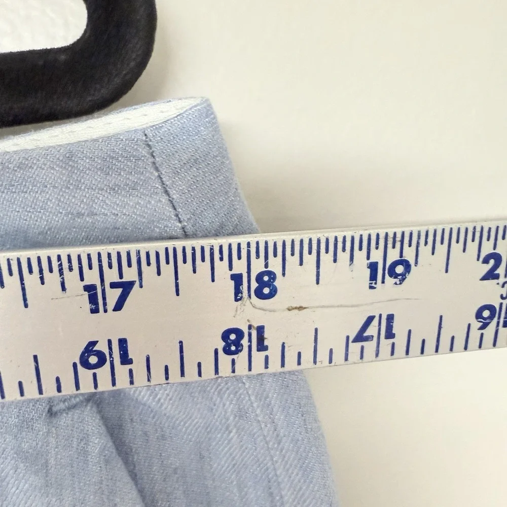 Banana Republic Martin Fit Women's Light‎ Blue Linen Pants Size 12